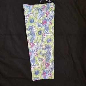 Vintage Sag Harbor Sport cropped pants floral